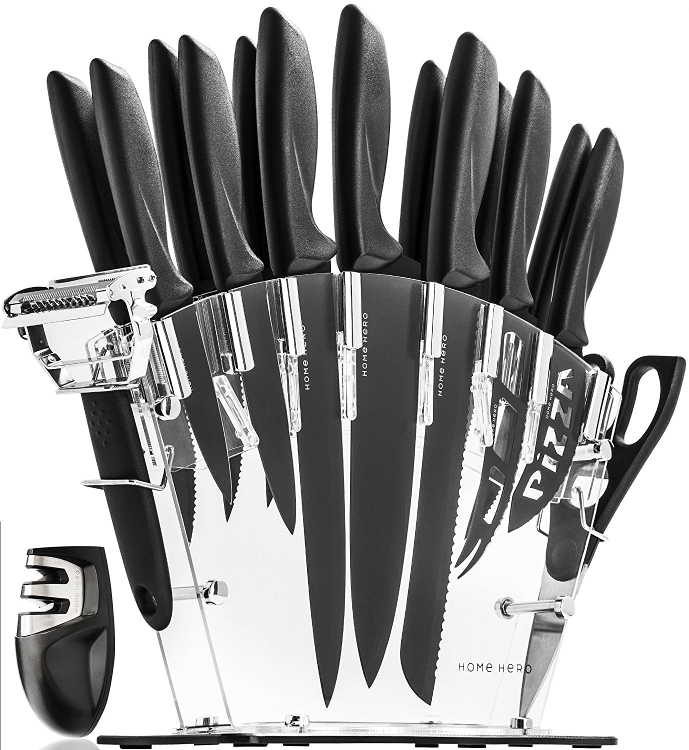 Stainless Steel Knife Set with Block